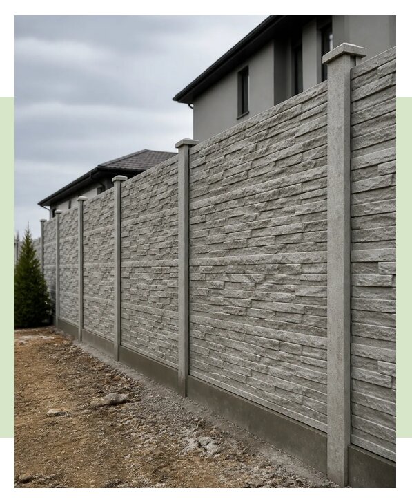 Декоративный бетонный забор в Рыбинске по цене от 6765 р. | ЗаборЭксеперт-Рбн